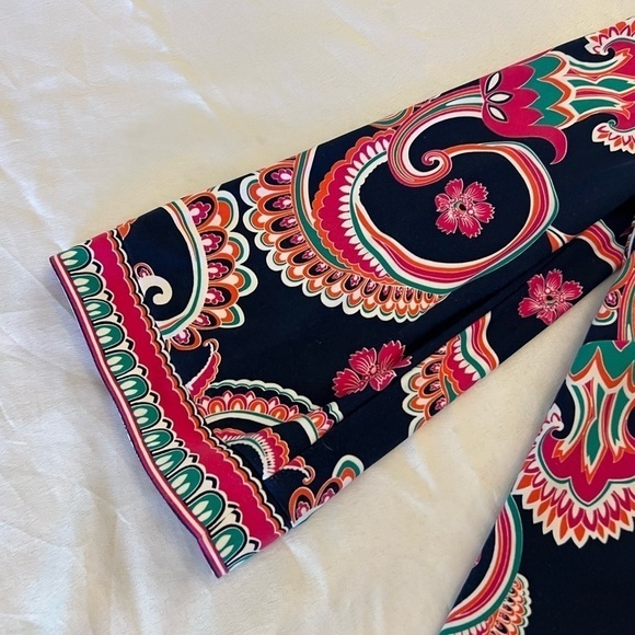 LAUNDRY BY SHELLI SEGAL Women’s Paisley Print Bell Sleeved Dress, Size 10 - Picture 4 of 6